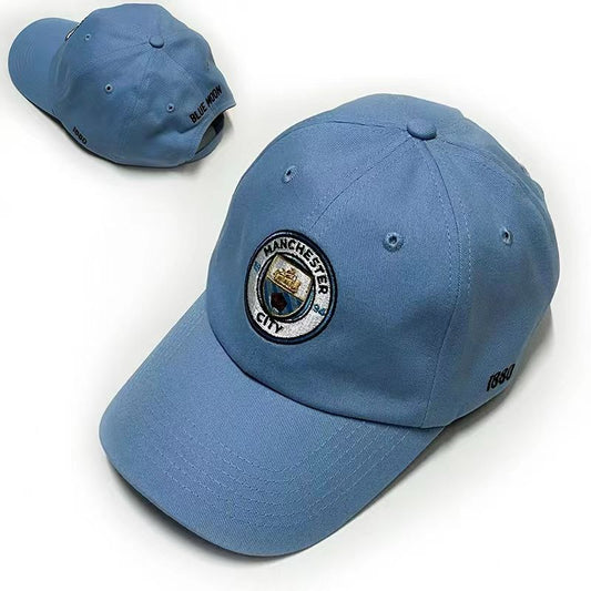 Manchester City FC - Adjustable Embroided Team Logo Dad Hat [Light Blue]