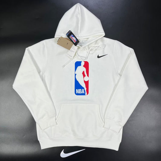 White Plain NBA Logo Sweatshirt