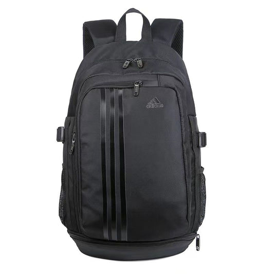 Noir Striped Adidas Double-Strap [Adjustable] - Sports Backpack