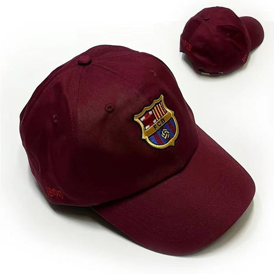 FC Barcelona - Adjustable Embroided Team Logo Dad Hat [Maroon]