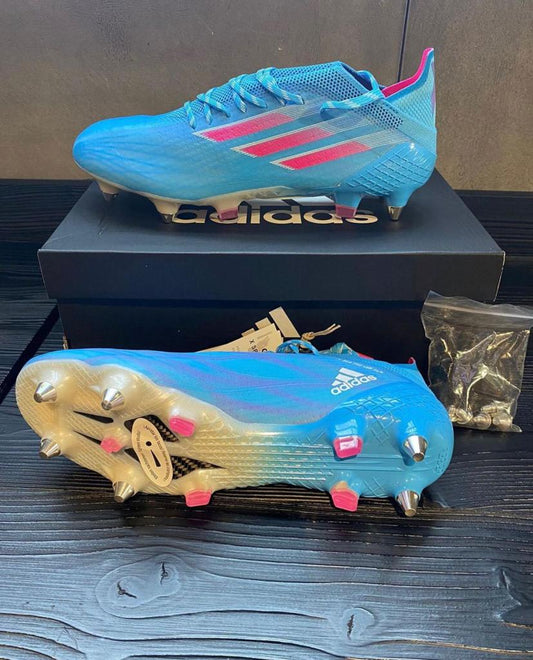 Adidas X Speedflow.1 Elite SG-Pro - Azul, Rosa Acentuado