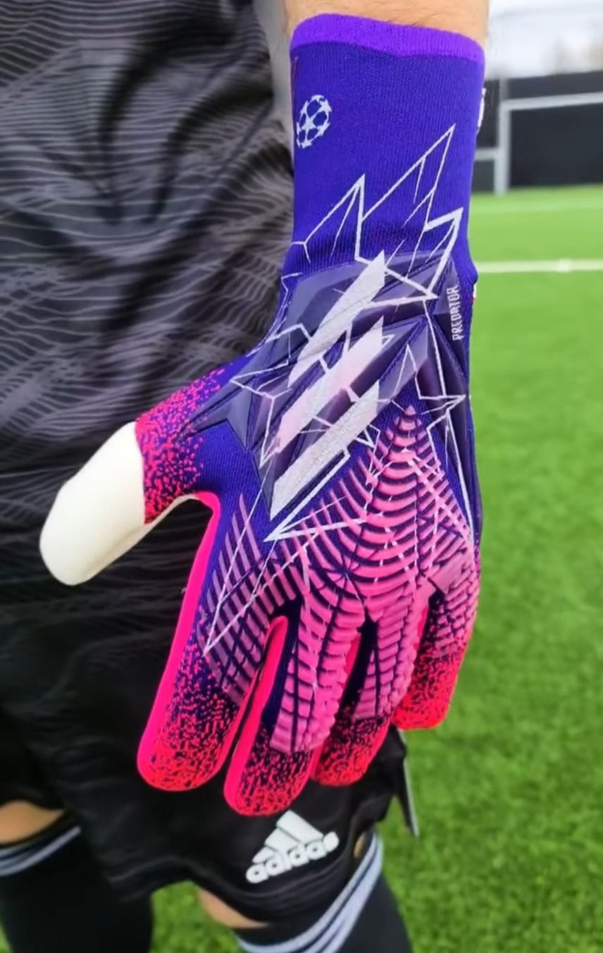 Purple, Pink & Blue Adidas Predator Edge High Performance Pro-Level GK Gloves