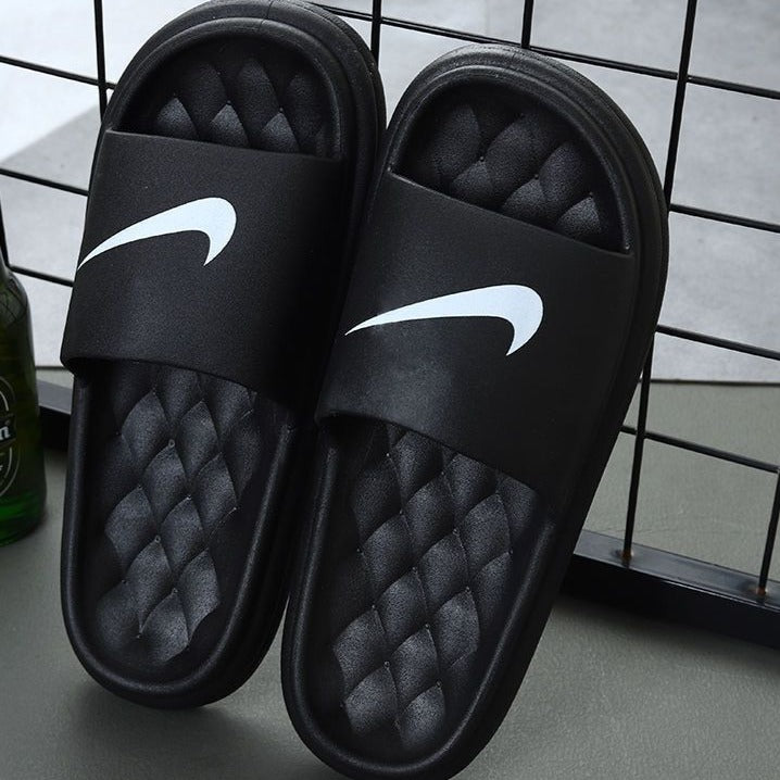 Black Nike - Foam Cushion Slides (Easy-Step)