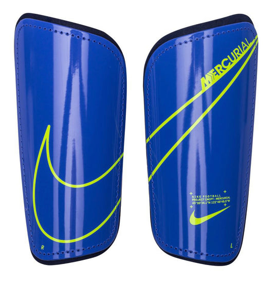 Blue, Neon Accent Spandex Smart-lock Nike Mercurial (Pro-Level) Foam Interior Shin Guards