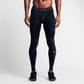 Pantalones de compresión fitness negros de largo completo para hombre (DRI-FIT ADV)