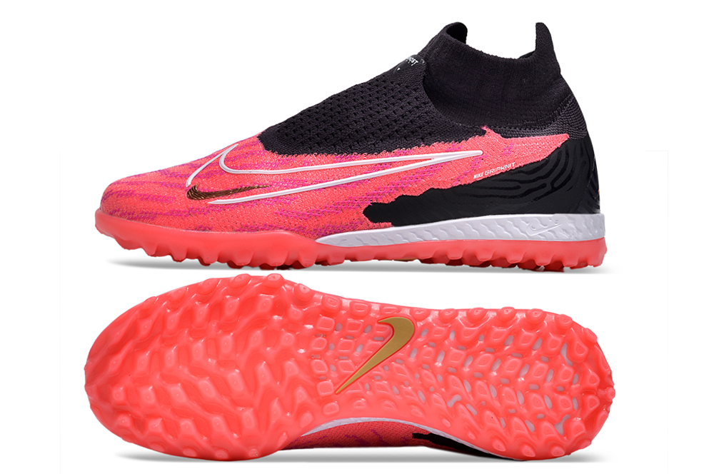 Nike Phantom GX (Ghostlaced Vaporknit+) Elite TF (Laceless) - BlackHot Pink