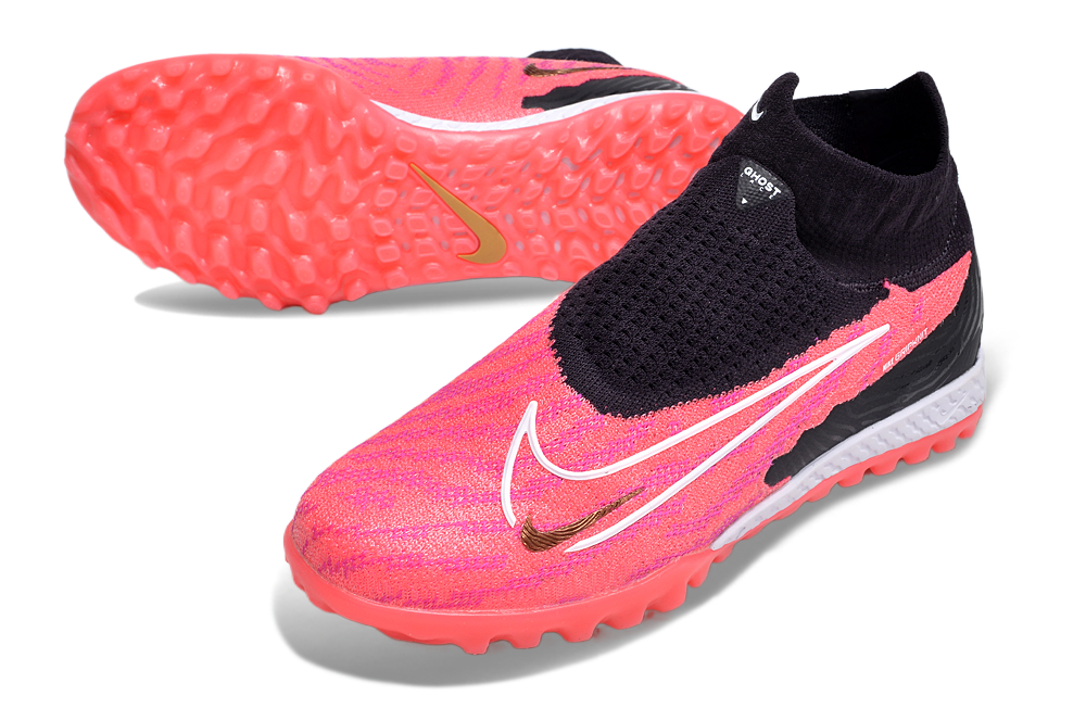 Nike Phantom GX (Ghostlaced Vaporknit+) Elite TF (Laceless) - BlackHot Pink