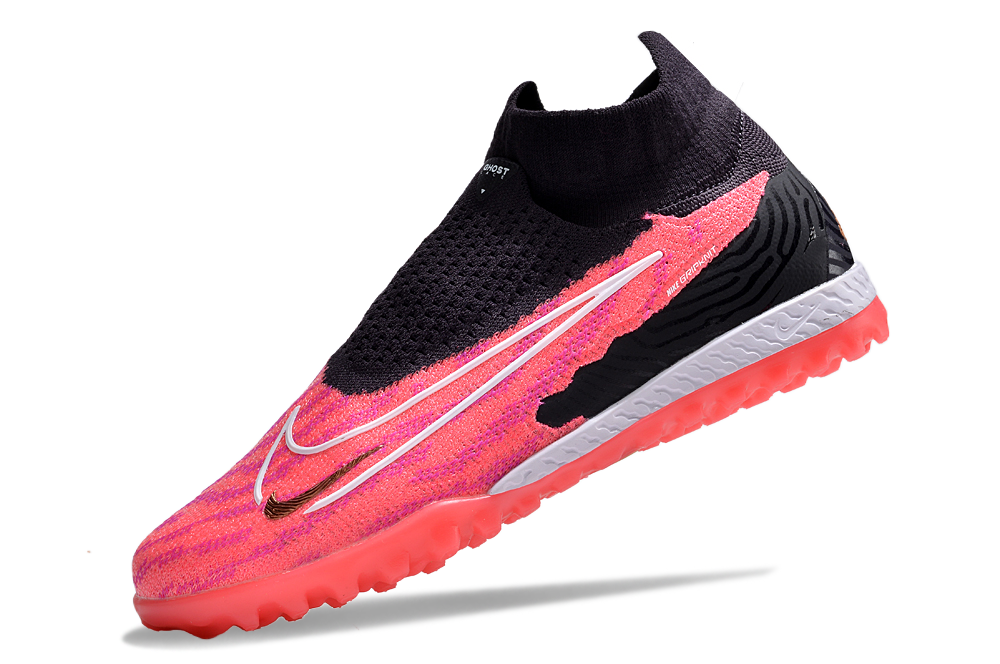 Nike Phantom GX (Ghostlaced Vaporknit+) Elite TF (Laceless) - BlackHot Pink