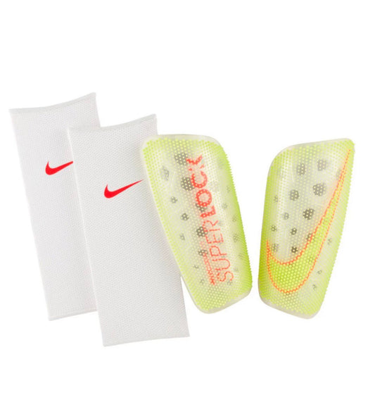 Translucent Neon Yellow, Orange Accent - Nike Mercurial Ceramic (Pro-Level) Foam Interior Shin Guards