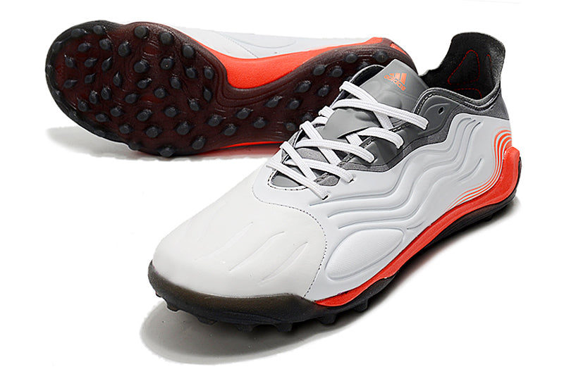 Adidas X Copa Sense.1 Elite TF (Laced) - White Leather, Red & Gray