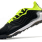 Adidas X Copa Sense.1 Elite TF (Laced) - Black Leather, Neon