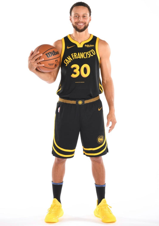 Golden State Warriors Association [Black & Yellow] City Edition Jersey (DRI-FIT ADV)