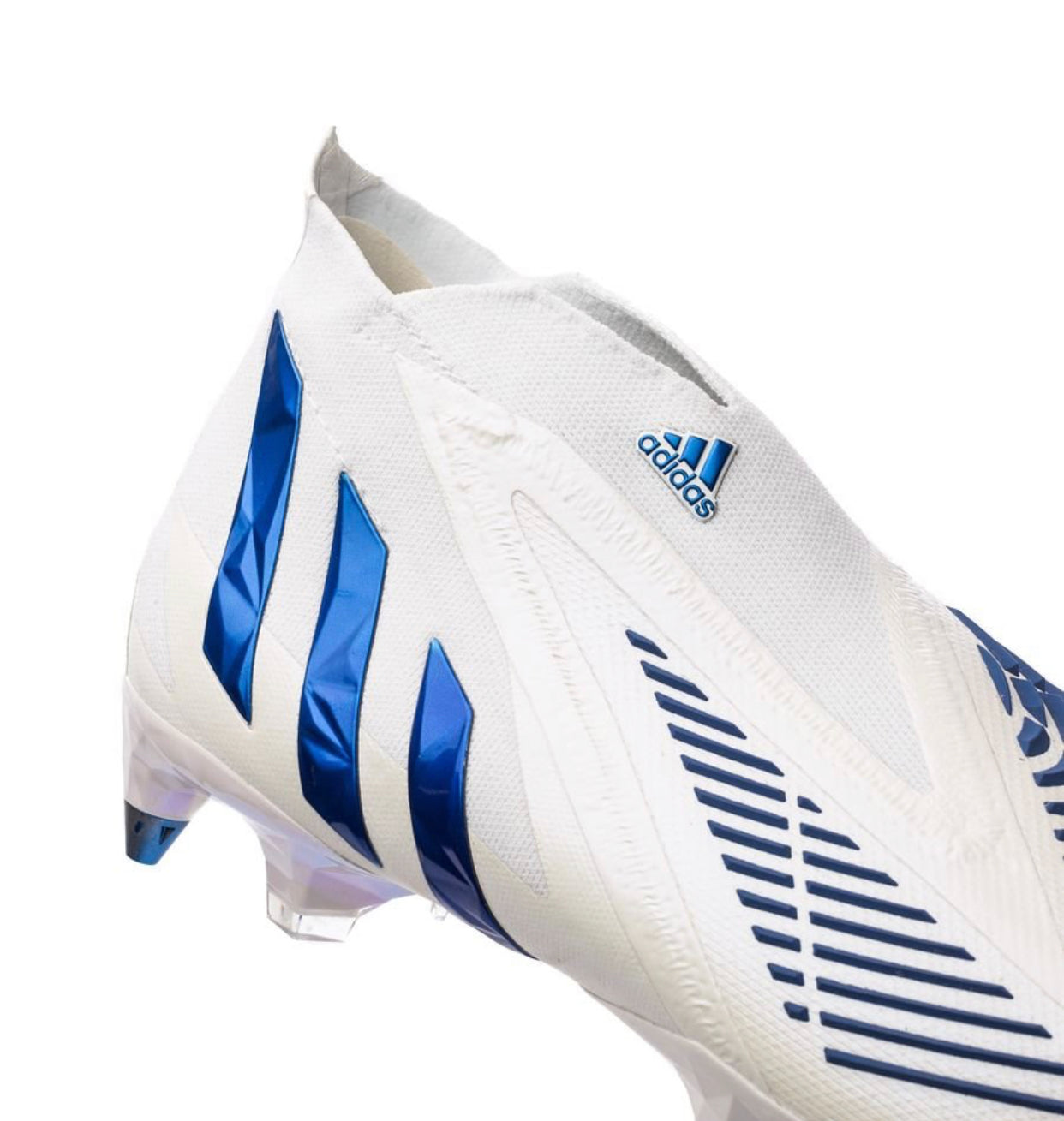 Adidas Predator Edge Elite SG-Pro - White, Blue (Laceless)