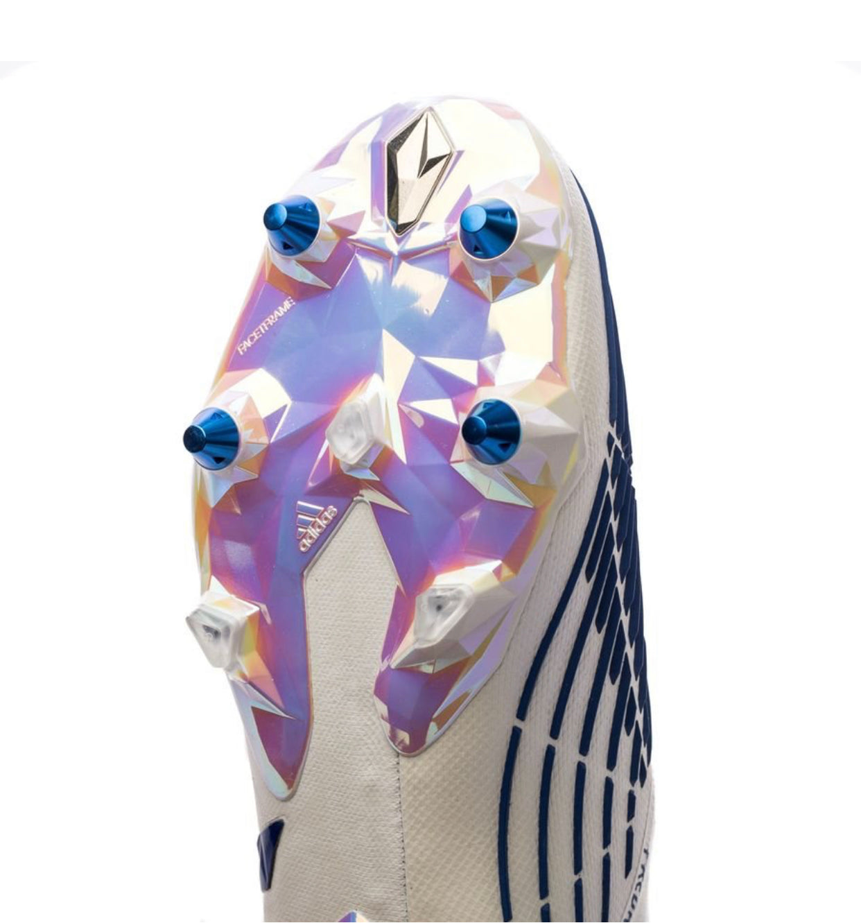 Adidas Predator Edge Elite SG-Pro - White, Blue (Laceless)