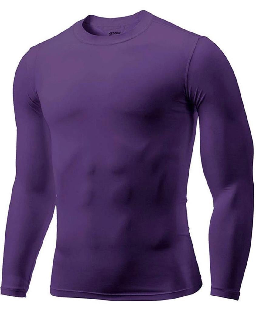 Chemise de compression fitness violette pour hommes (DRI-FIT ADV)