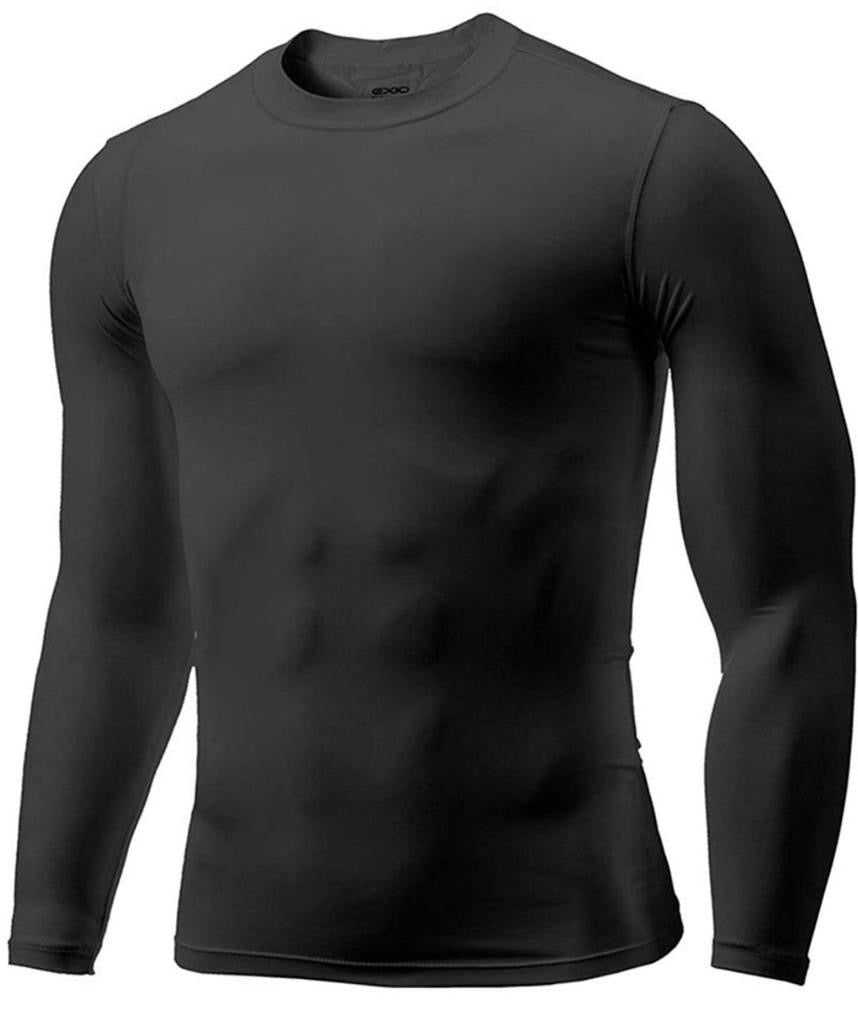 Chemise de compression fitness noire pour hommes (DRI-FIT ADV)