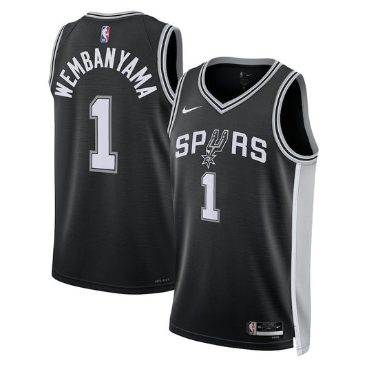 San Antonio Spurs Association 2022-23 [Black] Road Jersey (DRI-FIT ADV)