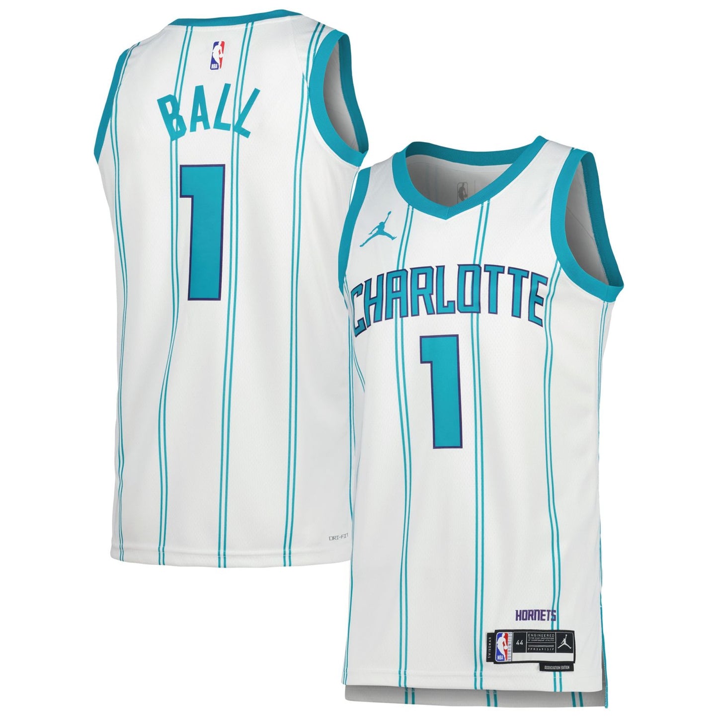 Charlotte Hornets LaMelo Ball #1 Association Home Jersey (DRI-FIT ADV)