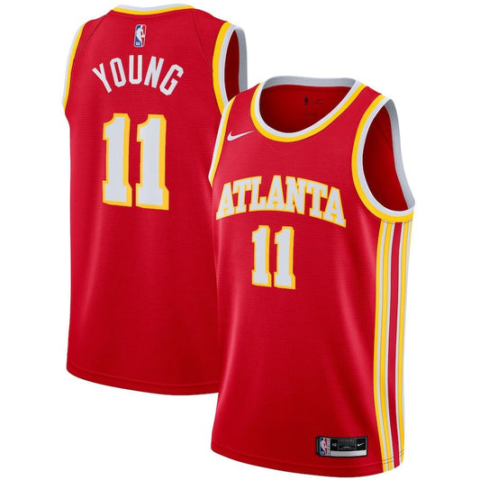 Atlanta Hawks Trae Young #11 Association Road Jersey [Red] (DRI-FIT ADV)