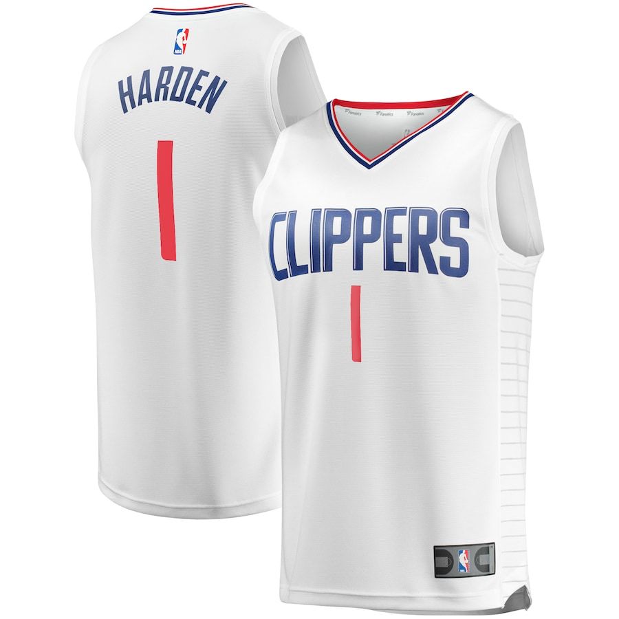 LA Clippers Association [White, Red Trim]  Home Jersey (DRI-FIT ADV)