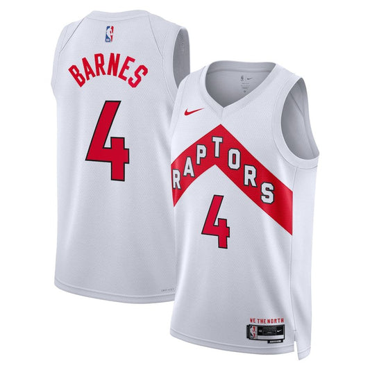 Camiseta de local de la Asociación #4 de los Toronto Raptors Scottie Barnes (DRI-FIT ADV)