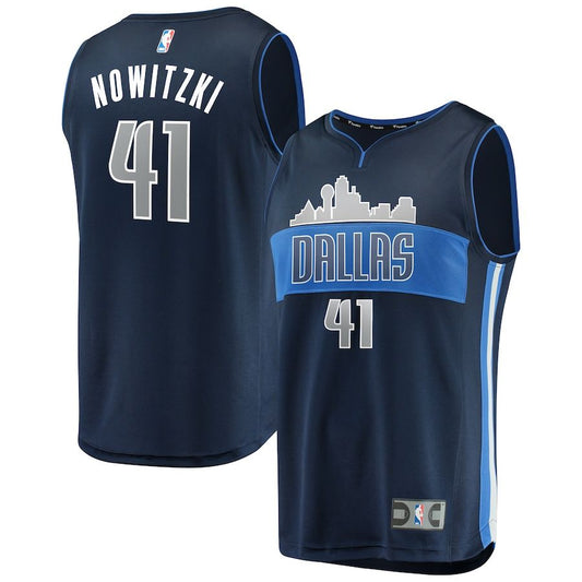 Dallas Mavericks Dirk Nowitzki #41 [Retro] Association Road Jersey (DRI-FIT ADV)