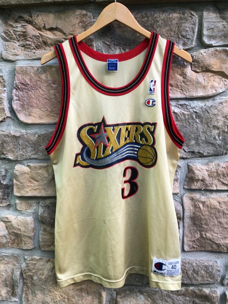 Philadelphia 76ers Allen Iverson #3 [Special Edition Gold-Retro] Association Jersey (DRI-FIT ADV)