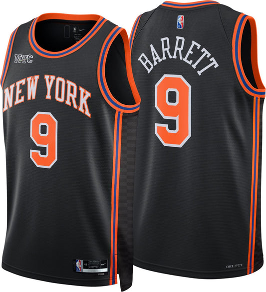 Maillot de route de l'Association RJ Barrett #9 des Knicks de New York (DRI-FIT ADV)