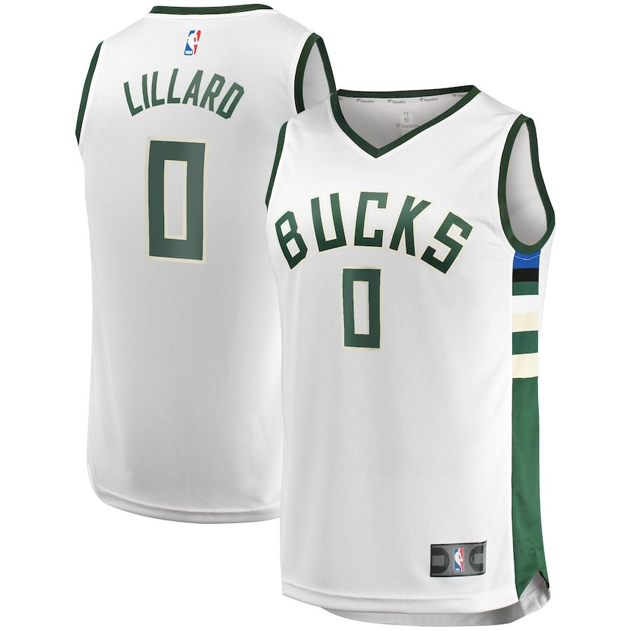 Milwuakee Bucks Dame Lillard #0 Association Home Jersey (DRI-FIT ADV)