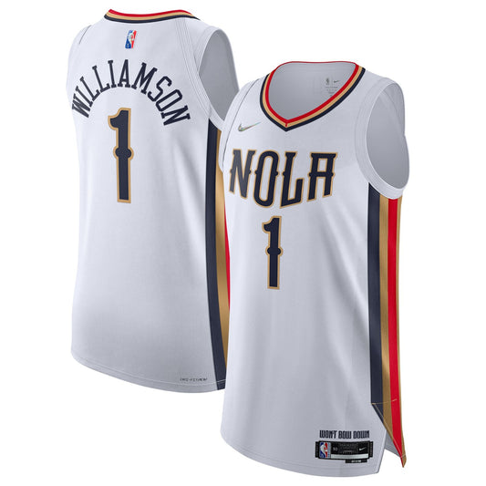 New Orleans Pelicans Association [White] Home Jersey (DRI-FIT ADV)