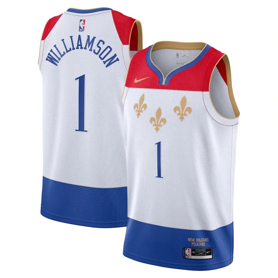 New Orleans Pelicans Association [White] City Edition Jersey (DRI-FIT ADV)