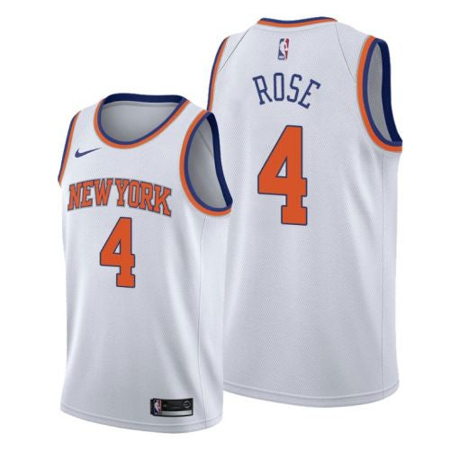 New York Knicks Derrick Rose #4 [Retro] Association Home Jersey (DRI-FIT ADV)