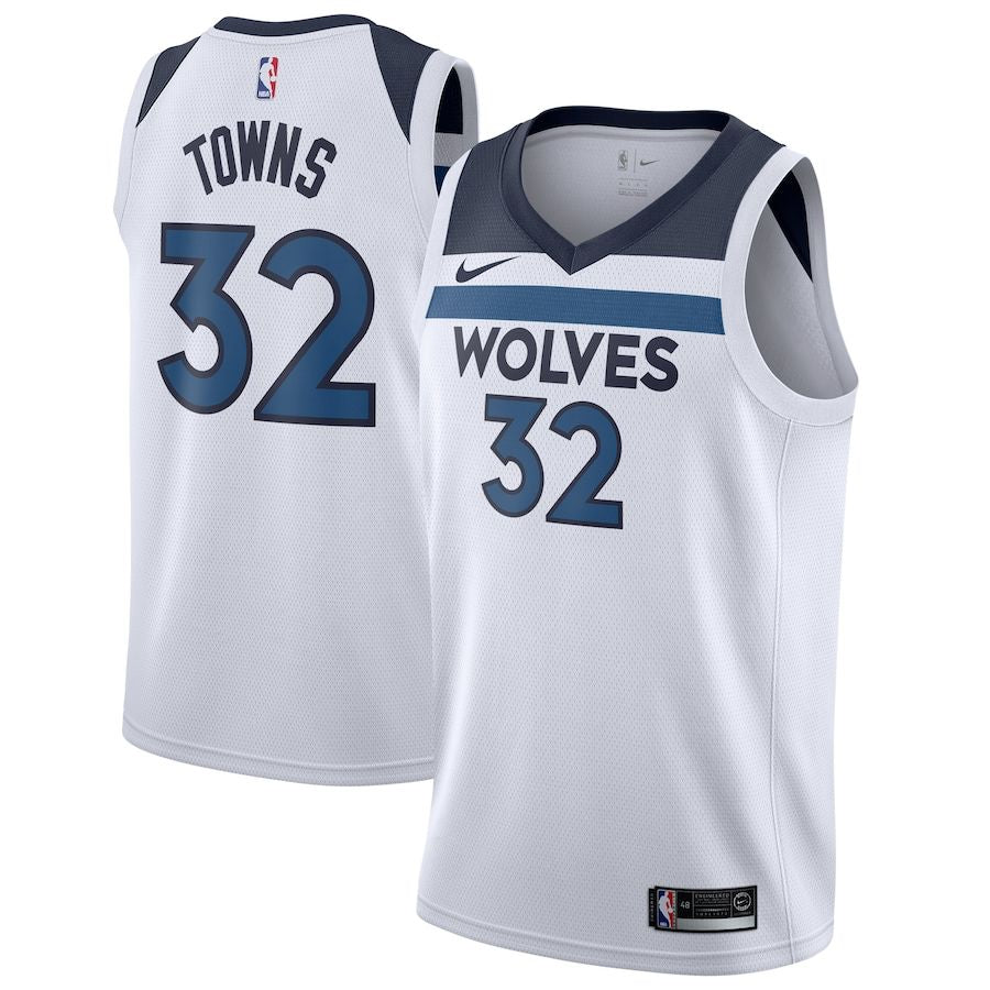 Minnesota Timberwolves Association [White] Home Jersey (DRI-FIT ADV)