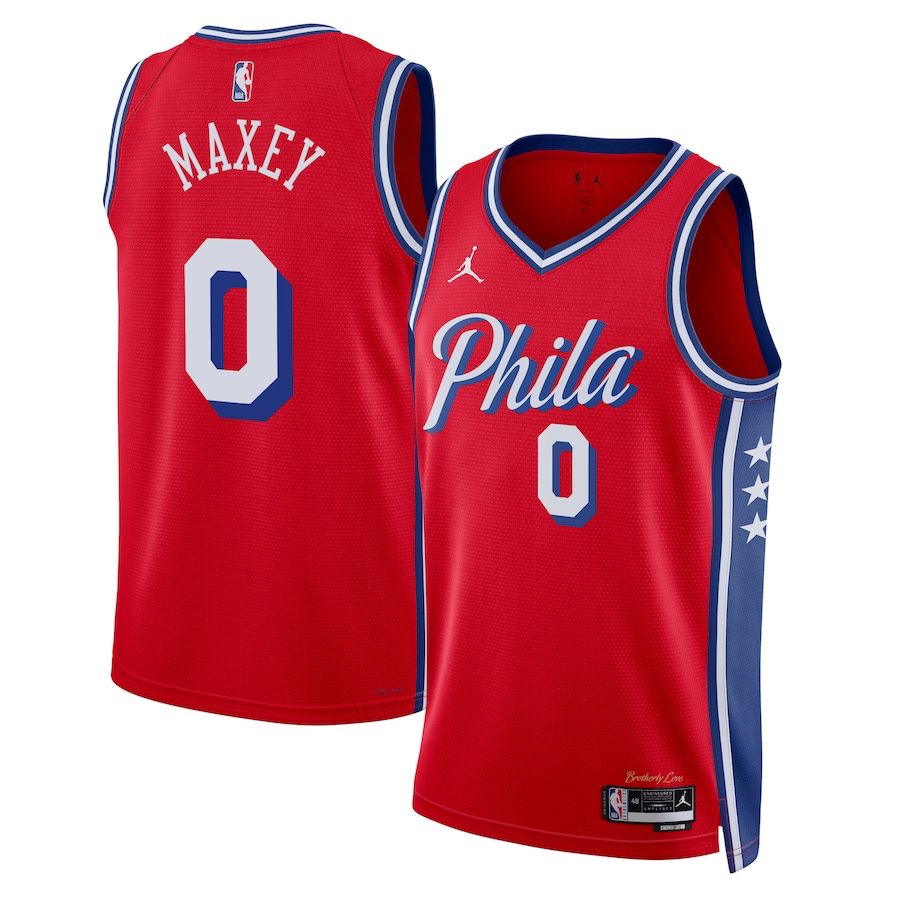 Philadelphia 76ers Association [Red] Road Jersey (DRI-FIT ADV)