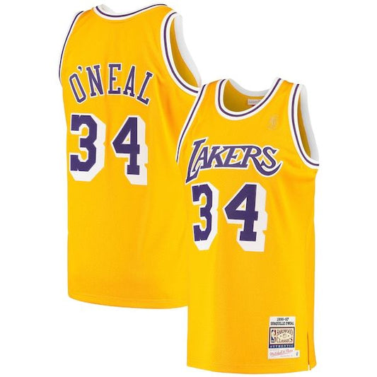 LA Lakers Shaquille O'Neal #34 [Retro] 1996-1997 Association Road Jersey (DRI-FIT ADV)