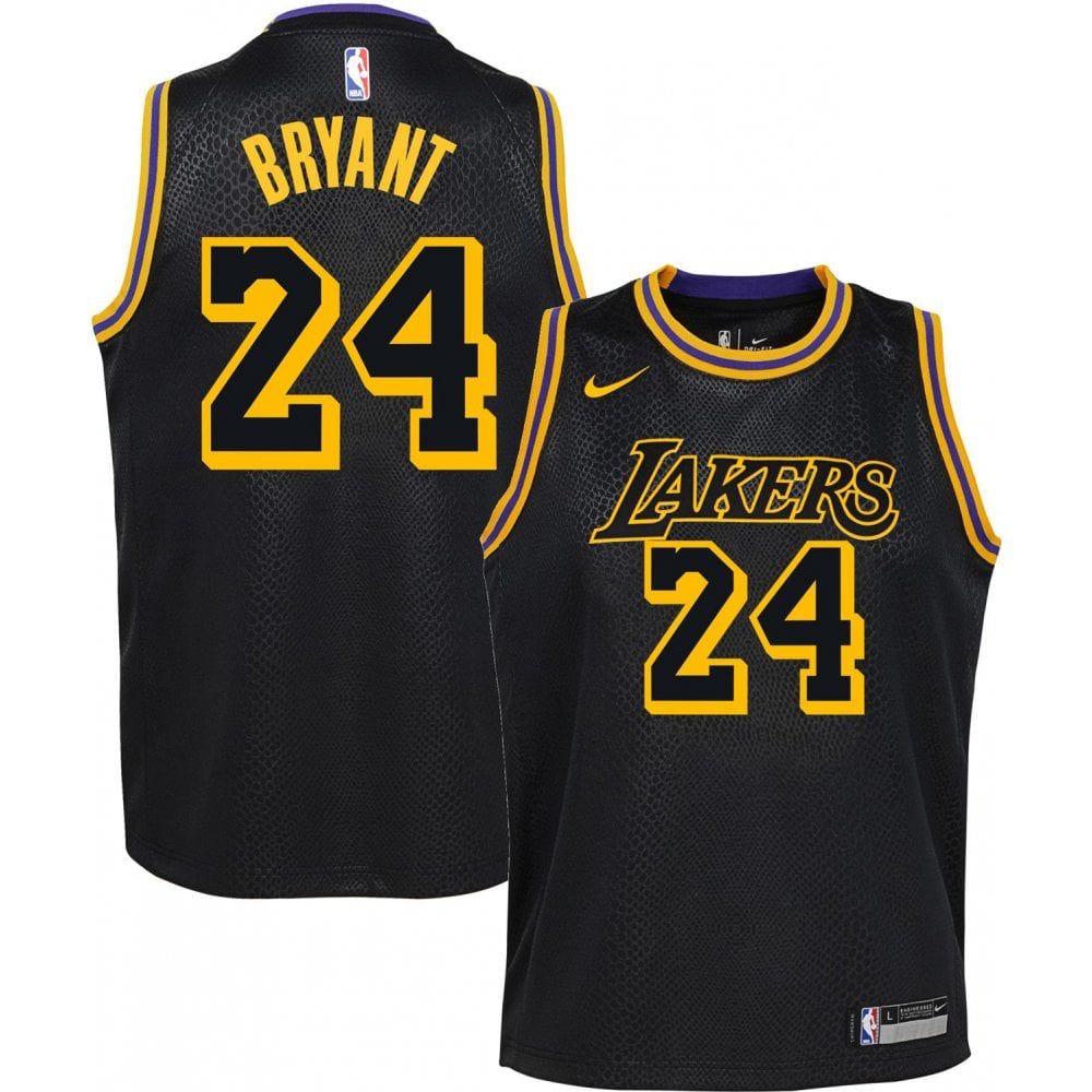 LA Lakers Kobe Bryant [Black Mamba] Association Road Jersey (DRI-FIT ADV)