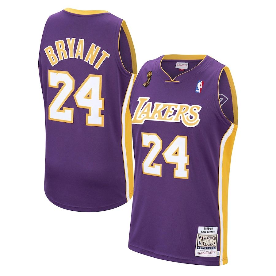 LA Lakers Kobe Bryant #24 [Purple-Retro] 2008-09 Association Road Jersey (DRI-FIT ADV)