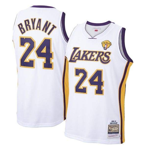 LA Lakers Kobe Bryant #24 [White] 2009-10 Association Road Jersey (DRI-FIT ADV)