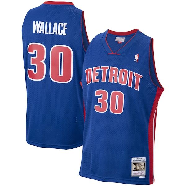 Detroit Pistons Rasheed Wallace #30 [Retro] 2003-04 Association Road Jersey (DRI-FIT ADV)