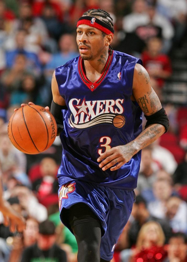 Philadelphia 76ers Allen Iverson #3 [Blue-Retro] 1999-2000 Association Road Jersey (DRI-FIT ADV)