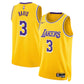 LA Lakers Association [Yellow, Purple Trim] Road Jersey (DRI-FIT ADV)