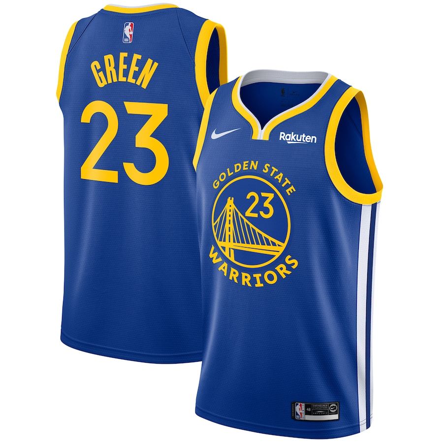 Golden State Warriors Association [Blue, Yellow Trim] Road Jersey (DRI-FIT ADV)