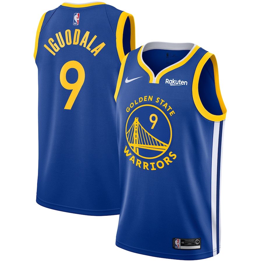 Golden State Warriors Association [Blue, Yellow Trim] Road Jersey (DRI-FIT ADV)