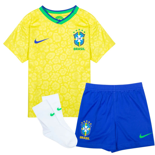 Brazil International 2022 Kids [Home Kit] (Comes with Shirt + Shorts)