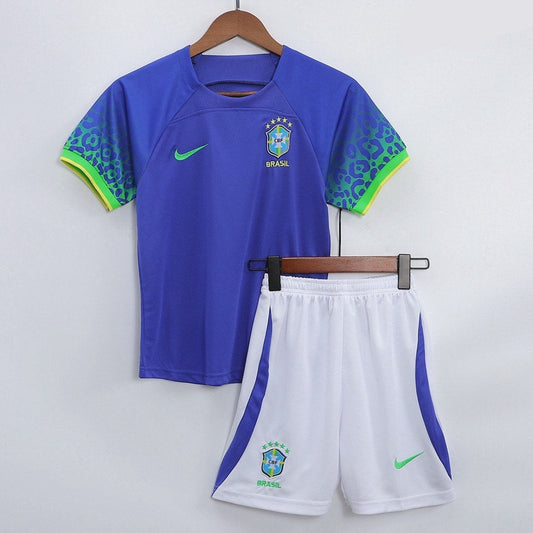 Brazil International 2022 Kids [Away Kit] (Comes with Shirt + Shorts)