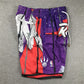 Toronto Raptors Authentic Just ☆ Don Purple, Red & Silver NBA Shorts [80s Retro Theme Inspired]