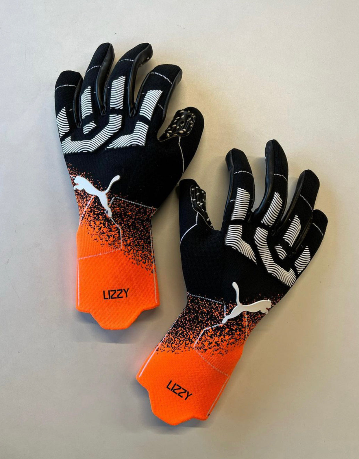 Black, Orange Puma FUTURE Z 1.3 Breathable High Performance Pro-Level GK Gloves (Mid-Arm)