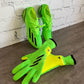 Green, Black & Gold Adidas X Speedflow Breathable High Performance Pro-Level GK Gloves (Mid-Arm)