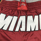 Miami Heat Authentic Just ☆ Don Red, White & Black NBA Shorts [Retro-Inspired]