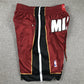 Miami Heat Authentic Just ☆ Don Red, White & Black NBA Shorts [Retro-Inspired]